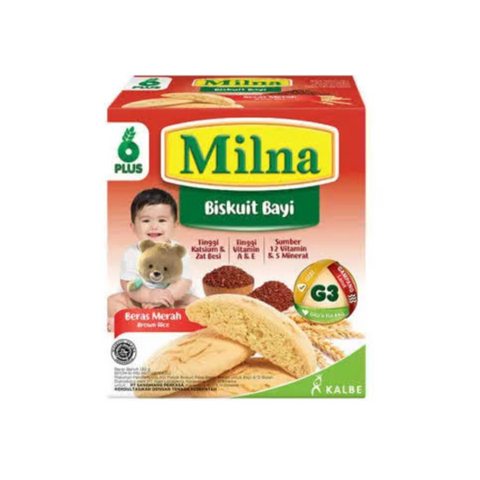 Milna Biskuit 130gr Beras Merah