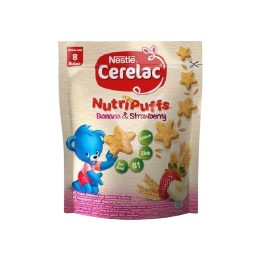 Nestle Cerelac Nutri Puff Banana&Strawberry 50gr