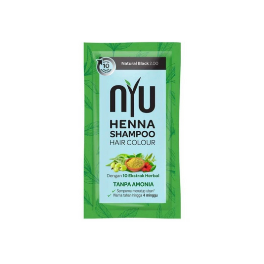 Nyu Henna Shampoo Hair Color Natural Black